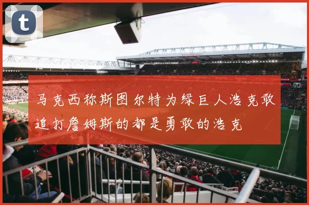 马克西称斯图尔特为绿巨人浩克敢追打詹姆斯的都是勇敢的浩克
